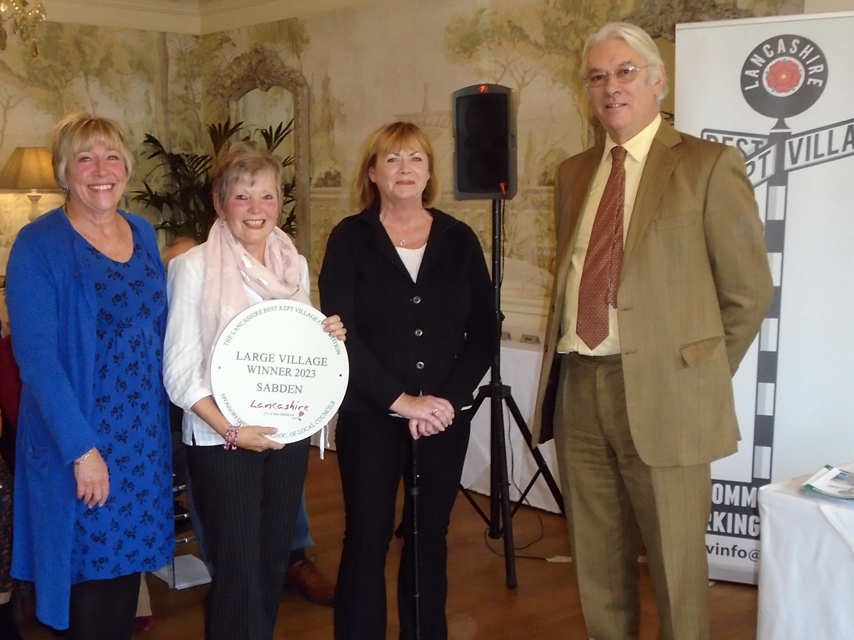 Lancashire Best Kept Village Competition 2023 - Saben is awarded 'Best Kept Large Village at the Awards Ceremony
