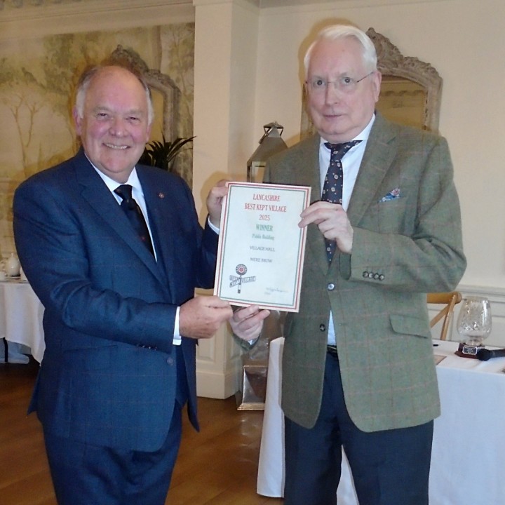 Lancashire Best Kept Village Competition 2025 - Winners Presentation - Outstanding Features - Public Building - Mere Brow, Village Hall