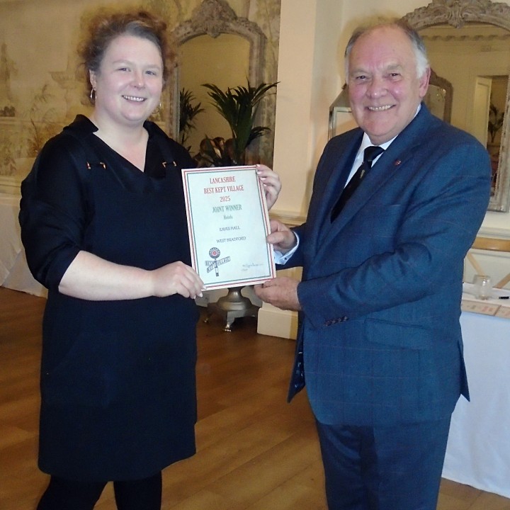 Lancashire Best Kept Village Competition 2025 - Winners Presentation - Outstanding Features - Hotel (Joint Winners) - Eaves Hall, West Bradford